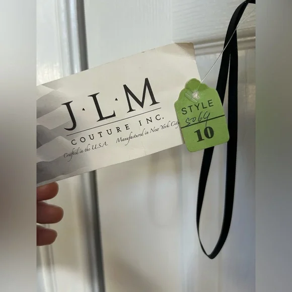 NWT Jim Hjelm Occasions Elegant Black Evening Gown Sz 10 - Picture 5 of 5